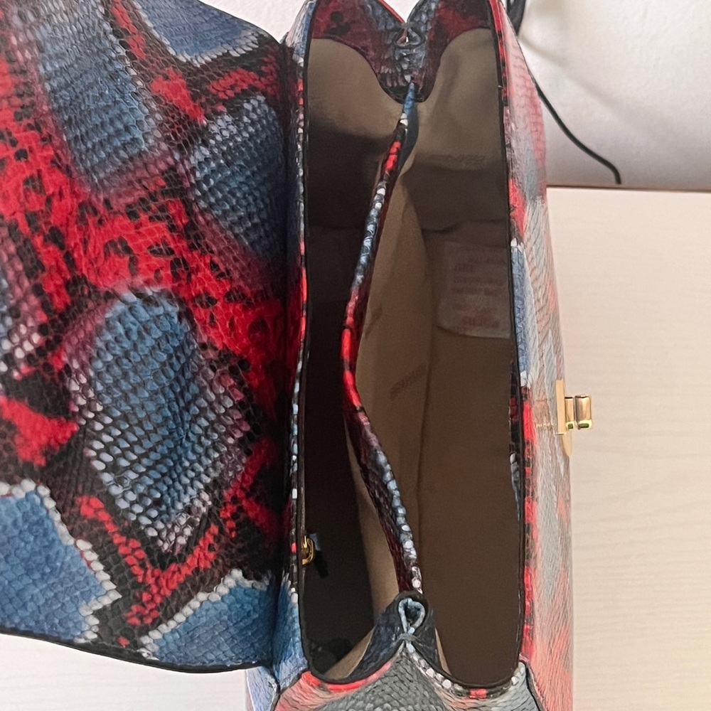 Brahmin Rene Heat Rosen Python Print Genuine Leat… - image 4